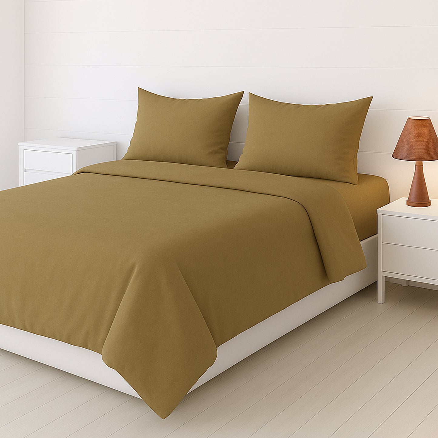 Sand Dune Heritage Luxe Pure Cotton Solid Bedsheet