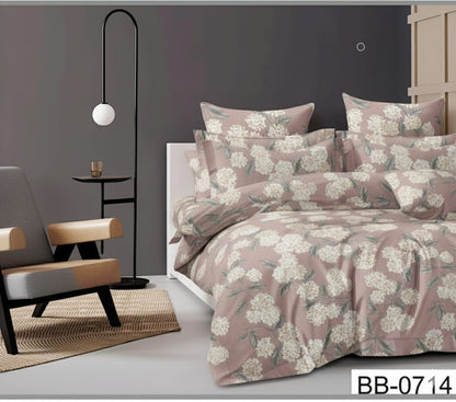 Beauty Bush Candy Soft Microfiber Floral Printed Bed Sheet