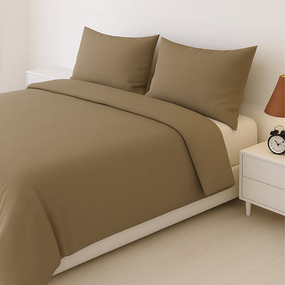 Olive Wood Bamboo Bliss Pure Bamboo Solid Bedsheet