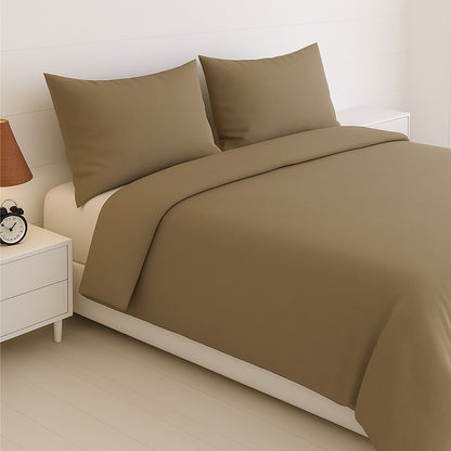 Olive Wood Bamboo Bliss Pure Bamboo Solid Bedsheet