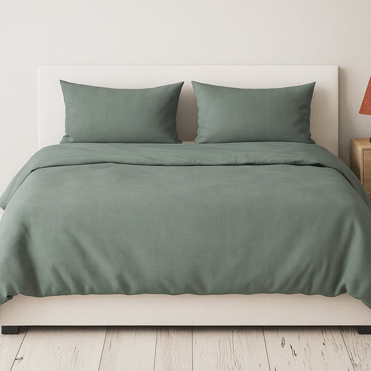 Misty Teal Bamboo Bliss Pure Bamboo Solid Bedsheet