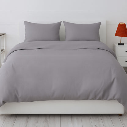 Misty Grey Bamboo Bliss Pure Bamboo Solid Bedsheet