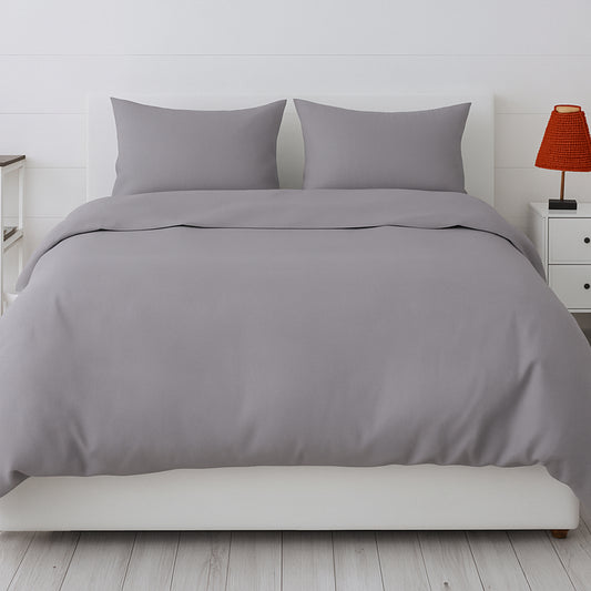 Misty Grey Bamboo Bliss Pure Bamboo Solid Bedsheet