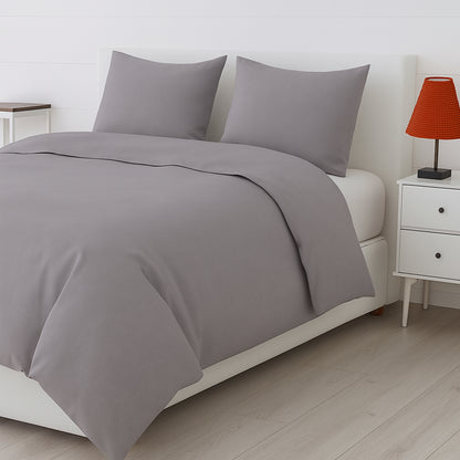 Misty Grey Bamboo Bliss Pure Bamboo Solid Bedsheet