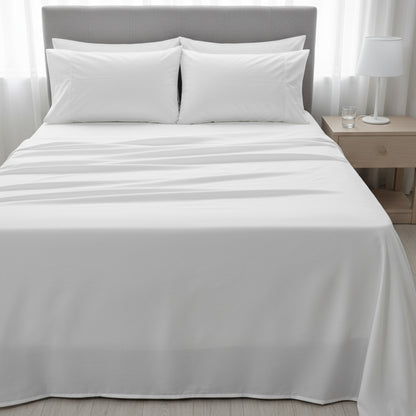 Ivory Cloud Bamboo Bliss Pure Bamboo Solid Bedsheet