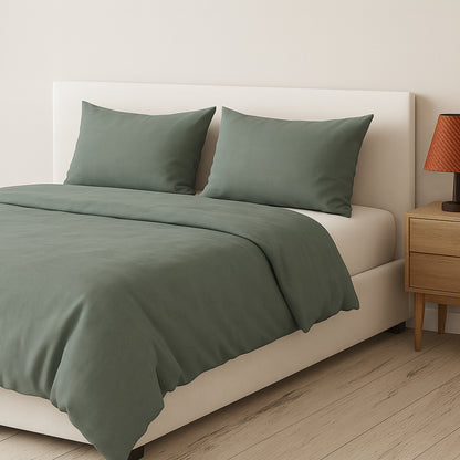 Misty Teal Bamboo Bliss Pure Bamboo Solid Bedsheet