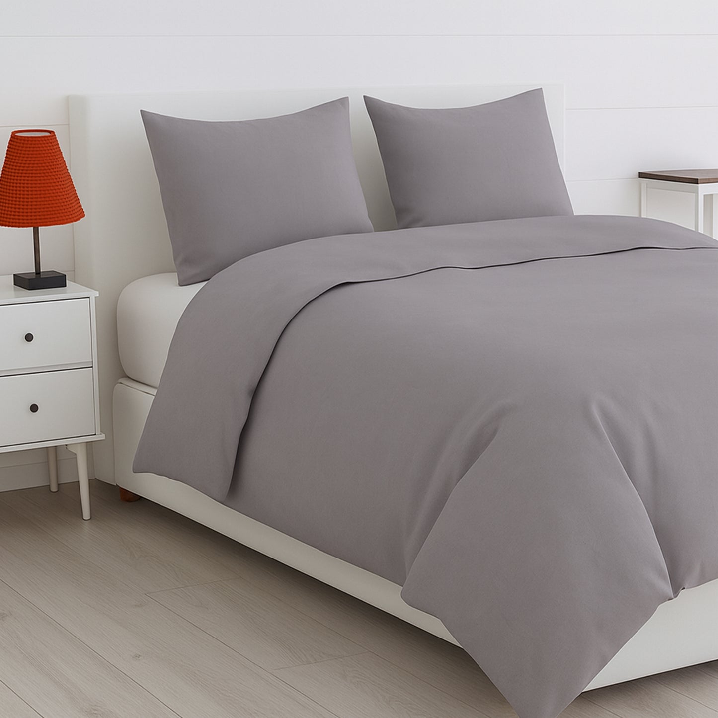 Misty Grey Bamboo Bliss Pure Bamboo Solid Bedsheet